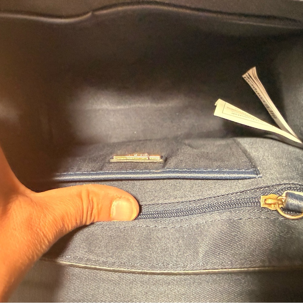 Aldo Navy and Red Striped Mini Bag - Picture 7 of 9